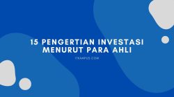 15 Pengertian Investasi Menurut Para Ahli