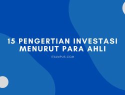 15 Pengertian Investasi Menurut Para Ahli