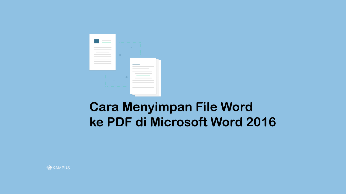 Cara Menyimpan File Word ke PDF di Microsoft Word 2016