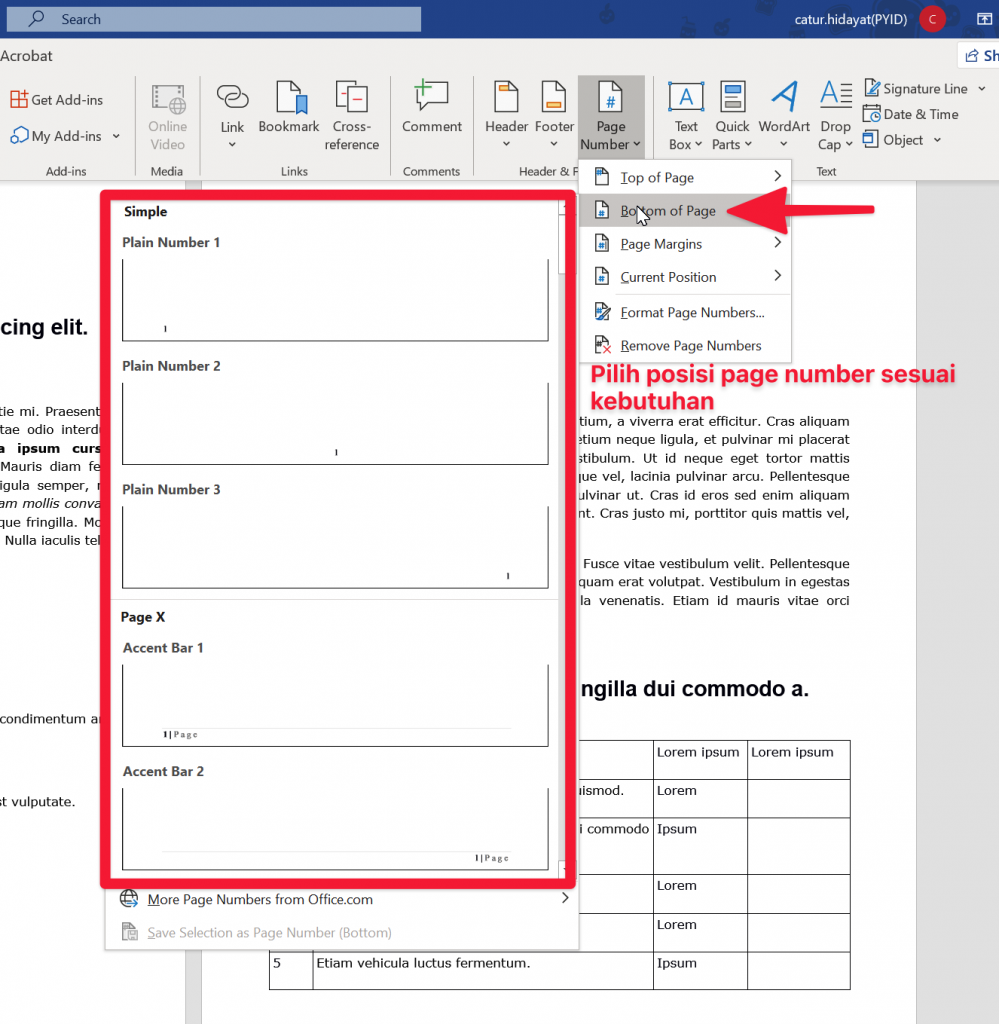 Cara Membuat Nomor Halaman di Microsoft Word Cara-memberi-nomor-halaman-pada-Microsoft-Word