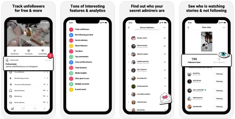FollowMeter - Aplikasi Untuk Melihat Stalkers Instagram Terbaik