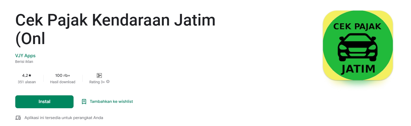 cek pajak kendaraan jatim