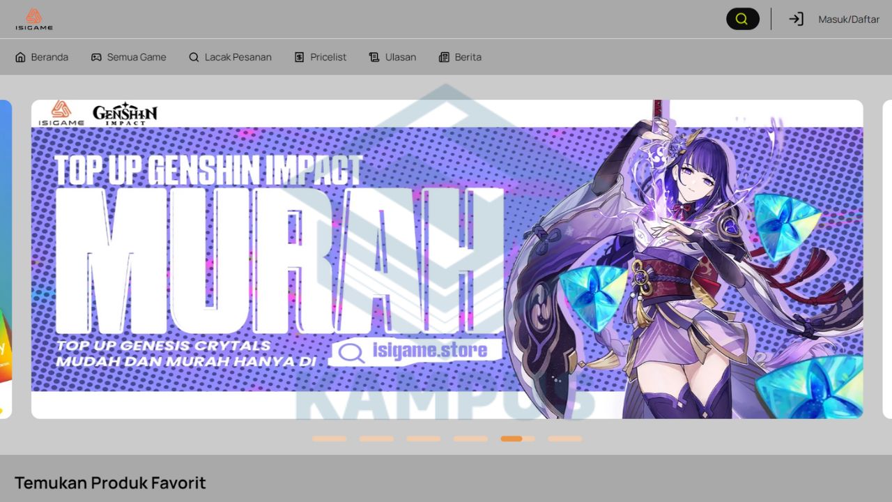 Top Up Game Murah dan Terpercaya, Untuk Semua Game Online